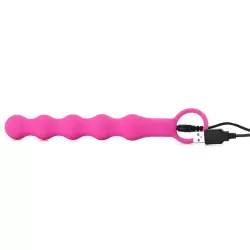 Гибкая анальная вибро-цепочка Lust by Jopen L4.5 – розовая
