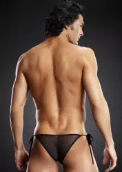 Черные мужские Side-Tie бикини BlueLine – L/XL