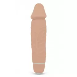 Мини вибро реалистик Mini Silicone Classic - телесный