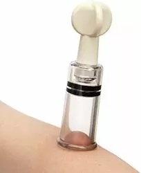 Компактная вакуумная помпа для сосков Nipple Sucker Erozon, диаметр 0,8 см, АБС-пластик, прозрачный