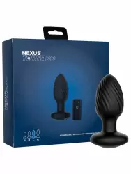Крупная анальная вибровтулка Nexus Tornado Large с функцией вращения, 9,1 см, размер L, черная
