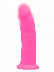 Реалистичный фаллоимитатор SILEXD Model 2, светится в темноте, 15,4 см, силикон, розовый