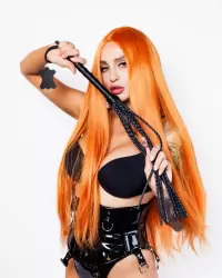 Плетеный многохвостый флоггер «Scandal» из натуральной кожи