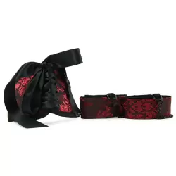 Игровой набор Scandal Posture Collar with Cuffs ошейник с наручниками