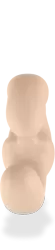 Анатомический страпон Fun Factory Sharevibe, безремневой, со съемной вибропулей, 22 см, бежевый