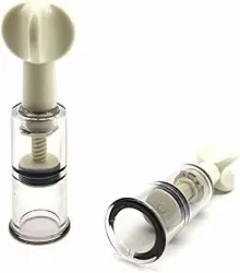 Компактная вакуумная помпа для сосков Nipple Sucker Erozon, диаметр 0,8 см, АБС-пластик, прозрачный