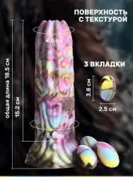 Фантазийный фаллоимитатор Creature Cocks Dragon Spawn, 18,5 см, силикон