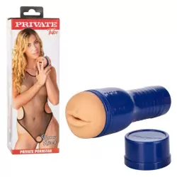 Реалистичный мастурбатор PRIVATE TUBE SHONA RIVER, рот, анатомия реальной актрисы, 26 см, телесный