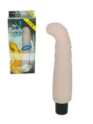 Водонепроницаемый вибратор The Realistic Cock для стимуляции точки G – телесный