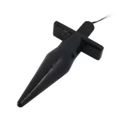 Многофункциональная анальная пробка Baile Butt Plug с вибрацией и беспроводным пультом управления – черный