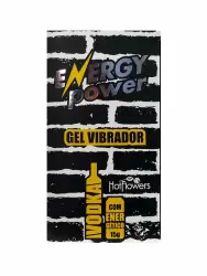 Возбуждающий гель Hot Flowers Energy Power для двоих с эффектом вибрации, водка с энергетиком, 15 мл