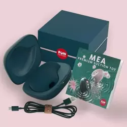 Вакуумно-волновой стимулятор клитора SUCTION TOY MEA, зеленый вельвет