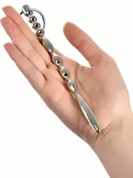 Уретральный плаг с кольцом в основании TOYFA Metal фигурный – серебристый