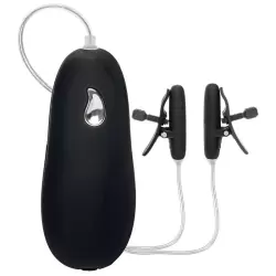 Вибрирующие зажимы на соски Heated Nipple Teasers нагревающиеся – черный