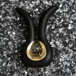 Эксклюзивный вибратор Gvibe Mini Gold c покрытием золотом 24 карата – черный