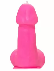 Оригинальная свеча Pecado BDSM «Пенис средний», 8,5 см, розовая