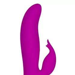 Вибромассажер Vanity Vr15 со стимулятором клитора в форме ротика – фиолетовый