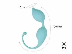 Вагинальные шарики Lota аквамарин