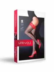 Чулки с красной кружевной резинкой  (Sense)