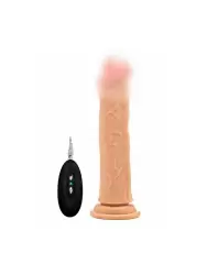 Реалистичный фаллоимитатор Shots toys Vibrating Realistic Cock, с пультом Д/У, 15 см, 10 режимов