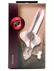Вагинальный стимулятор-расширитель Vaginalspekulum Sextreme, 11 см, металл
