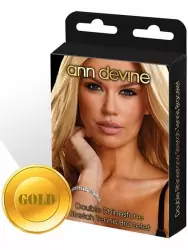 Браслет из кристаллов Ann Devine - Stretch Tennis Bracelet – золотой