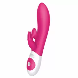 Многофункциональный вибратор The Kissing Rabbit - розовый