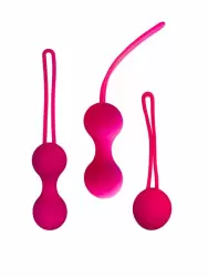 Комплект вагинальных шариков Easy Kegel OnOna, 3 шт, для начинающих, силикон