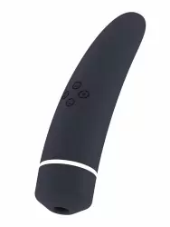 Двустронний стимулятор с вибрацией и всасыванием Hiky – черный