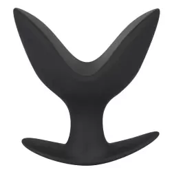 Раскрывающаяся анальная пробка Black Velvets – черный