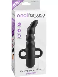 Стимулятор простаты Vibrating P-Spot Ribbed с вибрацией