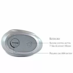 Вибратор-уточка с изящным боа Big Teaze Toys I Rub My Duckie 2.0, серебристый