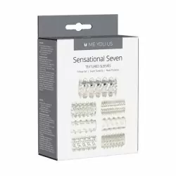 Набор насадок из эластомера Me You Us Sensual Seven Textured Sleeves, 7 шт