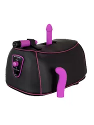 Компактная секс-машина Love Machine, с ротацией, с тремя сменными насадками, 8 режимов