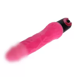 Цветной фаллоимитатор-реалистик с многоскоростной вибрацией Baile Vibrator – розовый