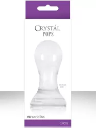 Анальный стимулятор Crystal Pops Large из стекла – прозрачный