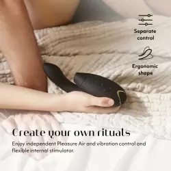 Вибратор для стимуляции клитора и зоны G Womanizer Duo 2 Black