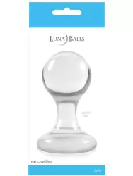 Анальная пробка Luna Balls большая – прозрачная