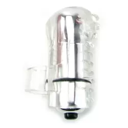 Вибростимулятор на палец Screaming O - Fing O с волнами – прозрачный