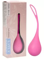 Вагинальный шарик Layla Tulipano утяжеленный – розовый