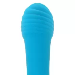Вибромассажер рельефный Virgo – голубой