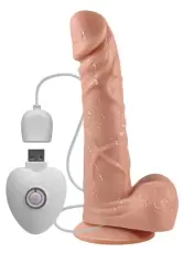 Вибро-реалистик с мошонкой на присоске RF 6,9 - телесный