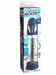 Вакуумная помпа Pipedream Max Boost Pro Flow, водонепроницаемая, синяя