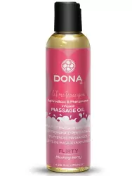 Массажное масло Dona Let Me Tease You Flirty c феромонами – ягодный, 125 мл