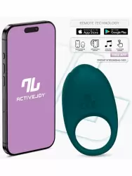 Интерактивное эрекционное виброкольцо LoveCherry Ringo, 8,3 см, 10 режимов, силикон, зеленый