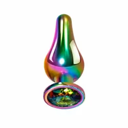Evolved RAINBOW METAL PLUG SMALL Радужная анальная пробка малая