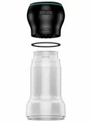 Набор Kiiroo: мастурбатор Feel Pocket Stroker Crystal + интерактивная насадка PowerBlow, с эффектом всасывания