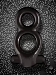 Эрекционное вибро-кольцо Renegade - Black