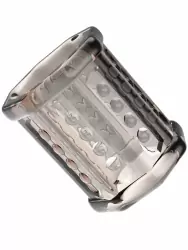 Эрекционное кольцо-насадка Baile Pretty Love, ребристое, ТПР, 5.5 см