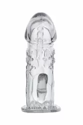Увеличивающая насадка на пенис TOYFA - прозрачный